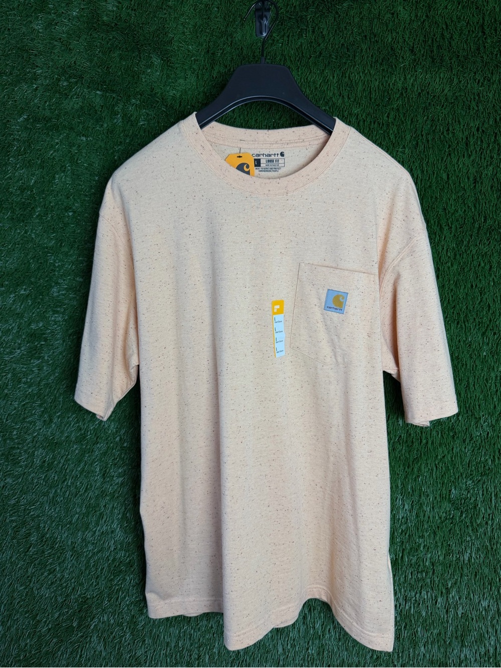 Carhartt Short-Sleeve Pocket Tee - Speckled Light Peach